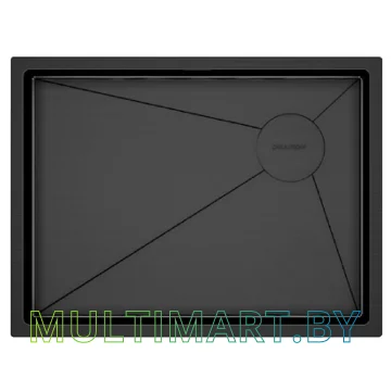 Кухонная мойка Paulmark Next-Skew PM885844-GM (вороненая сталь)